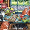 Cobble Hill Garden Shed Cats (tray) | 35 Piece Tray- Tray Puzzles | Cats