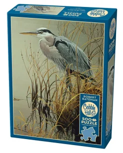 Cobble Hill Great Blue Heron | 500 Piece- 500 Piece | Waterscape