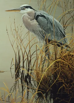 Cobble Hill Great Blue Heron | 500 Piece- 500 Piece | Waterscape