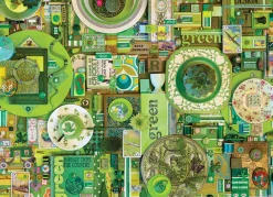 Cobble Hill Green | 1000 Piece- 1000 Piece | Collage - Busy