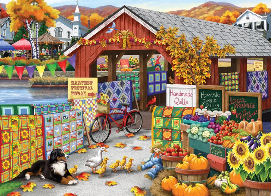 Cobble Hill Harvest Festival | 500 Piece- 500 Piece | Countryscape