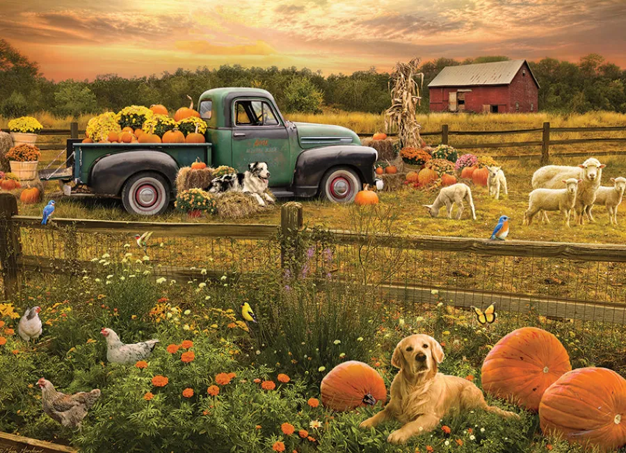 Cobble Hill Harvest Time | 1000 Piece- 1000 Piece | Countryscape