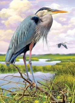 Cobble Hill Heron | 1000 Piece- 1000 Piece | Countryscape