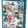 Cobble Hill Hill of a Lot of Snowmen | 500 Piece- 500 Piece | Birds