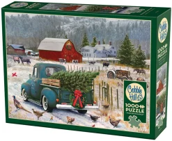 Cobble Hill Home for Christmas | 1000 Piece- 1000 Piece | Farm