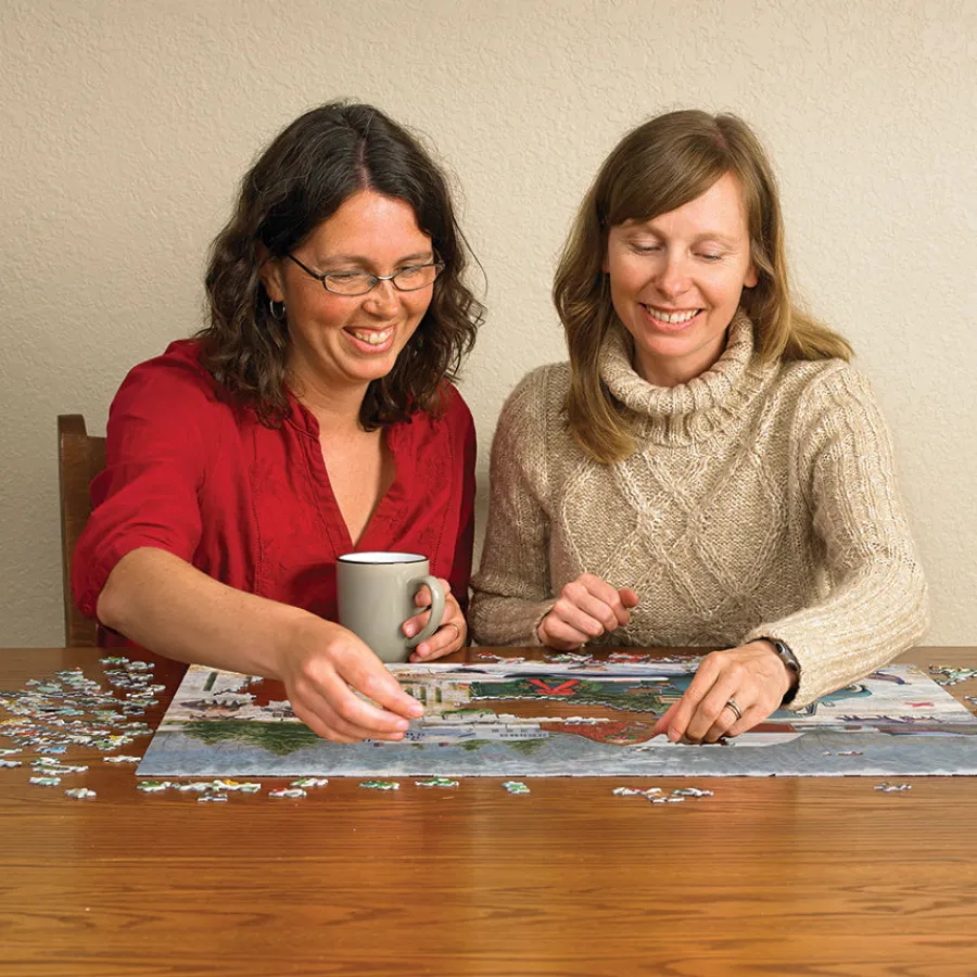 Cobble Hill Home for Christmas | 1000 Piece- 1000 Piece | Farm
