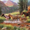 Cobble Hill Horse Stream (tray) | 35 Piece Tray- Tray Puzzles | Mountainscape