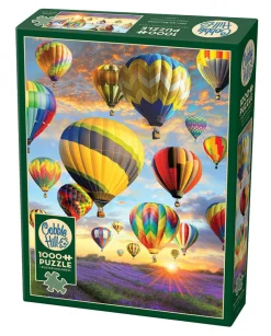 Cobble Hill Hot Air Balloons | 1000 Piece- 1000 Piece | Countryscape