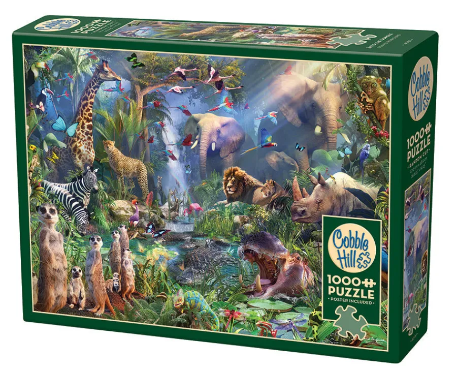 Cobble Hill Into the Jungle | 1000 Piece- 1000 Piece | Mountainscape