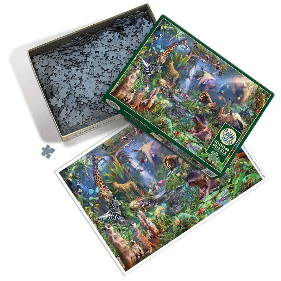 Cobble Hill Into the Jungle | 1000 Piece- 1000 Piece | Mountainscape
