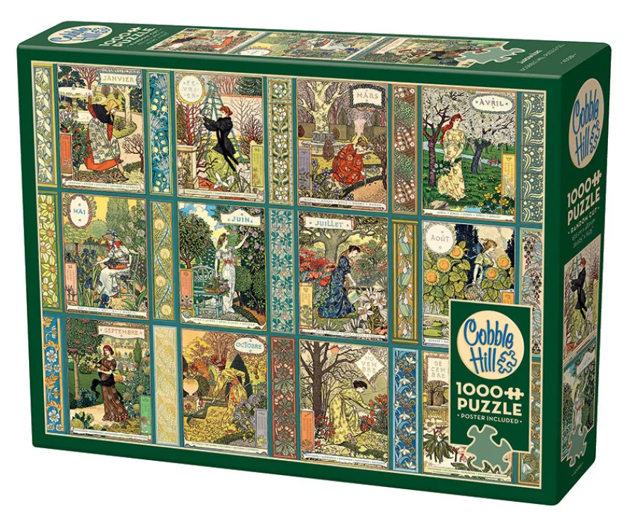 Cobble Hill Jardiniere: A Gardener's Calendar | 1000 Piece- 1000 Piece | European Escape