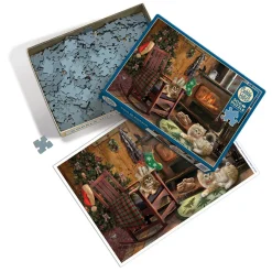Cobble Hill Kittens by the Stove | 500 Piece- 500 Piece | Cats