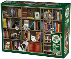 Cobble Hill Kitty Librarians | 1000 Piece- 1000 Piece | Cats