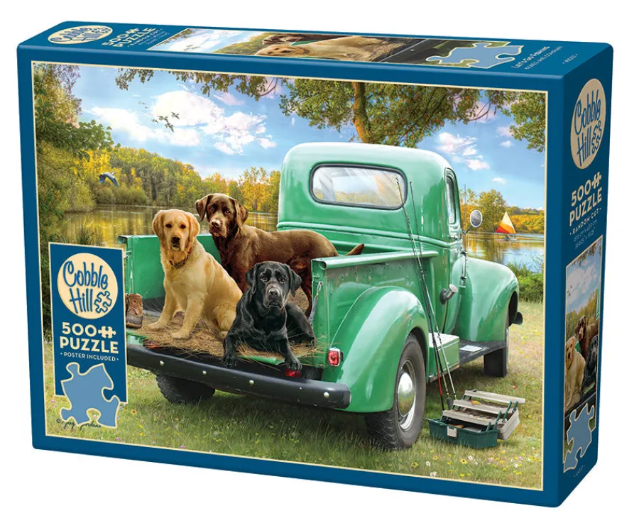 Cobble Hill Let's Go Fishing | 500 Piece- 500 Piece | Waterscape