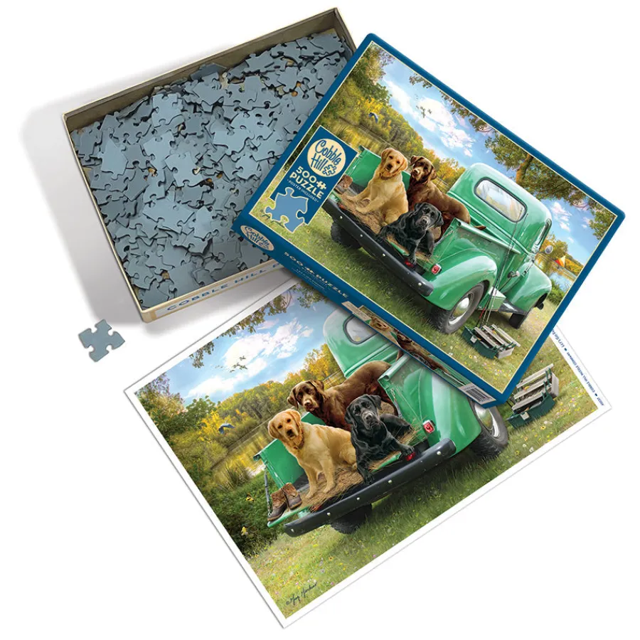 Cobble Hill Let's Go Fishing | 500 Piece- 500 Piece | Waterscape