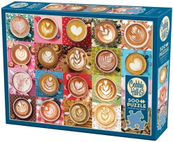 Cobble Hill Love You A Latte | 500 Piece- 500 Piece | Collage - Miniscene