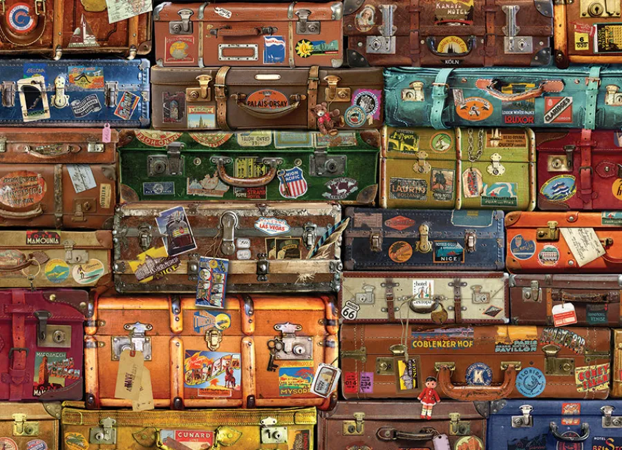 Cobble Hill Luggage | 1000 Piece- 1000 Piece | Travel Inspiration