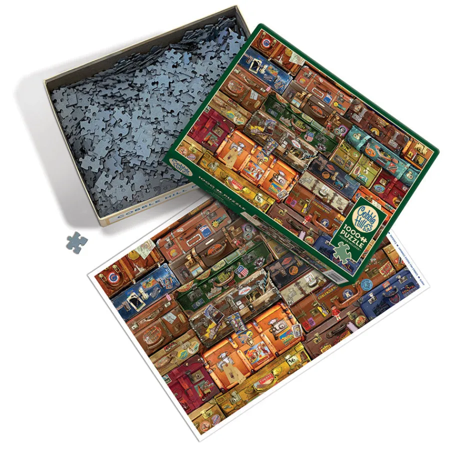 Cobble Hill Luggage | 1000 Piece- 1000 Piece | Travel Inspiration
