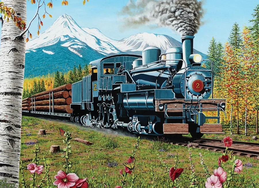 Cobble Hill Lumbering Along | Discontinued 1000 Piece (Old Big Box)- 1000 Piece | Father's Day