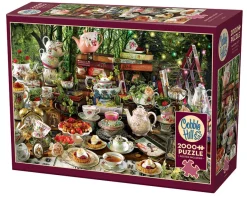 Cobble Hill Mad Hatter's Tea Party | 2000 Piece- 2000 Piece | Truly Original Puzzles (top)