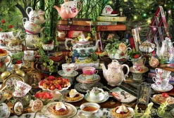 Cobble Hill Mad Hatter's Tea Party | 2000 Piece- 2000 Piece | Truly Original Puzzles (top)