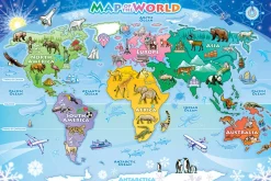 Cobble Hill Map of the World (Floor 48pc)- Floor Puzzles