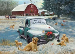 Cobble Hill Merry Christmas | 1000 Piece- 1000 Piece | Road Adventures