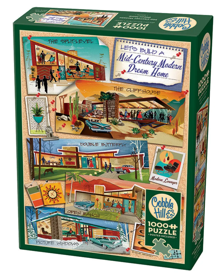 Cobble Hill Mid-Century Modern Dream Home | 1000 Piece- 1000 Piece | Collage - Miniscene