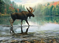 Cobble Hill Moose Crossing | 1000 Piece- 1000 Piece | Mountainscape