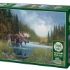 Cobble Hill Moose Lake | 1000 Piece- 1000 Piece | Mountainscape