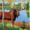 Cobble Hill Moose (tray) | 35 Piece Tray- Tray Puzzles | Mountainscape