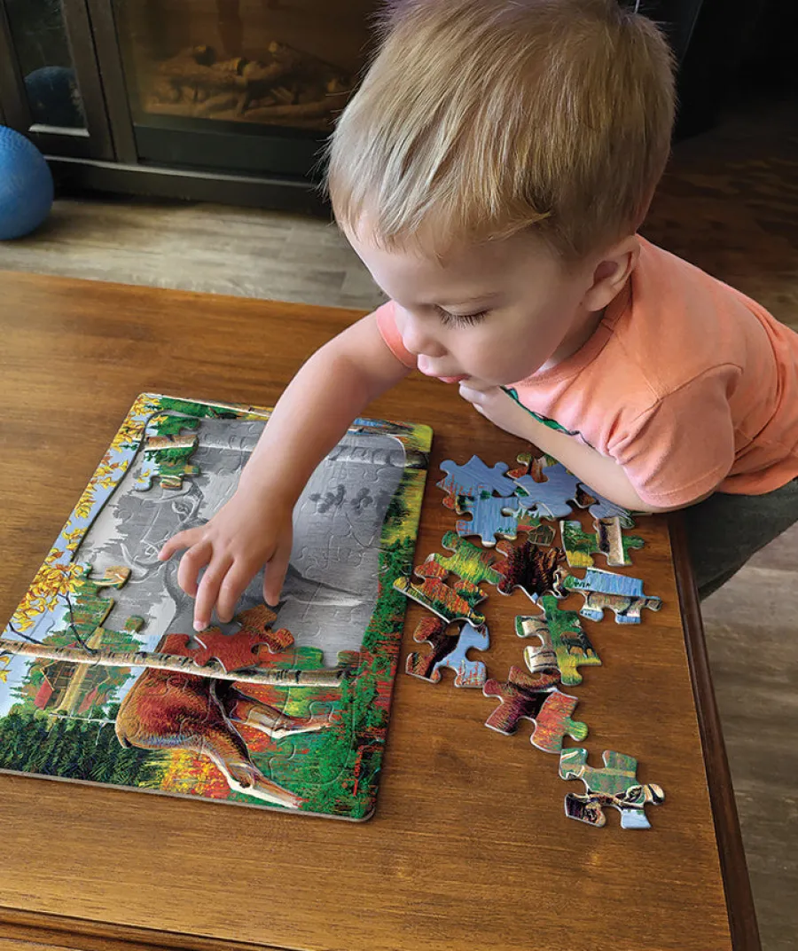 Cobble Hill Moose (tray) | 35 Piece Tray- Tray Puzzles | Mountainscape
