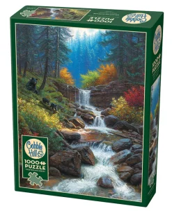 Cobble Hill Mountain Cascade | 1000 Piece- 1000 Piece | Mountainscape