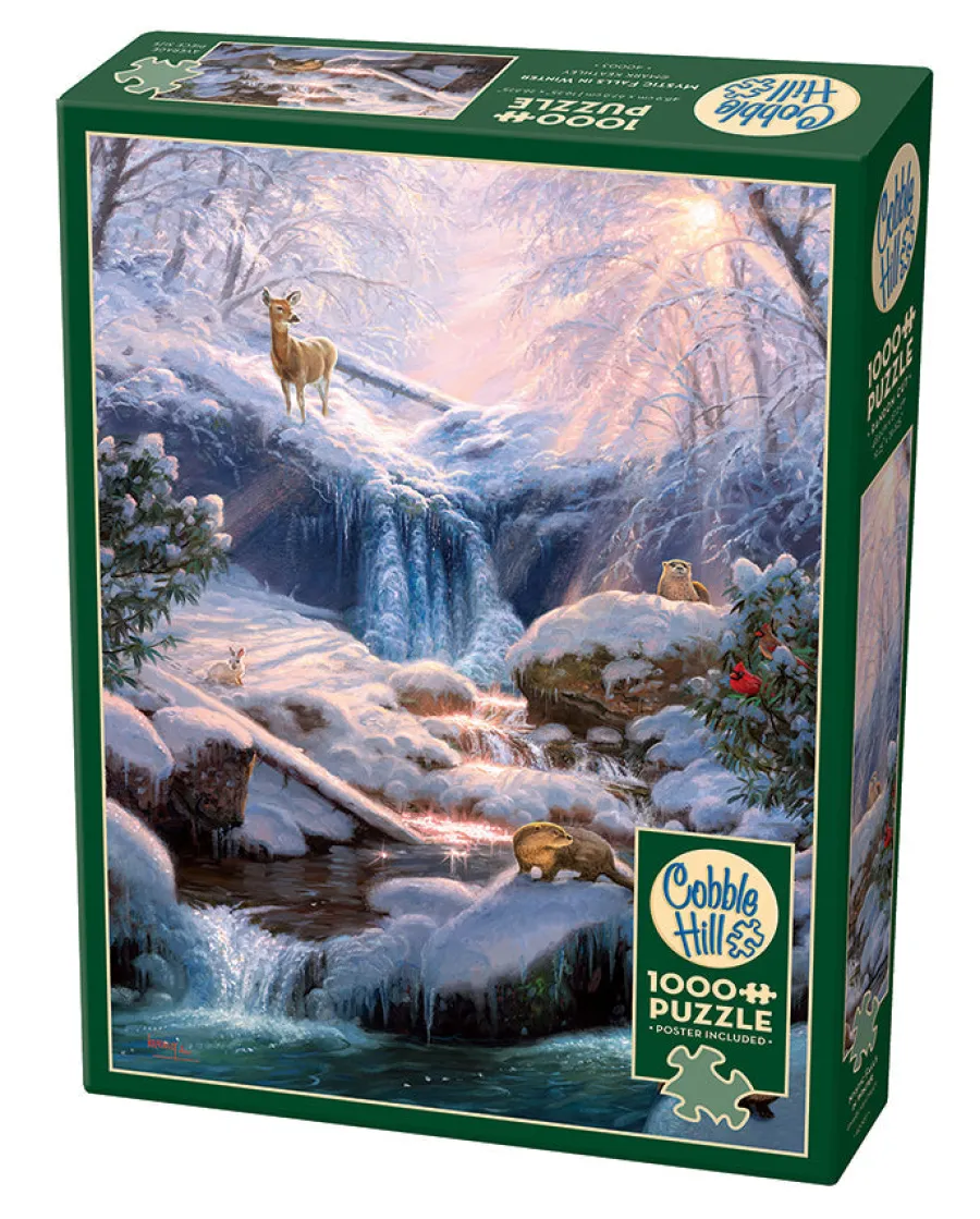 Cobble Hill Mystic Falls in Winter | 1000 Piece- 1000 Piece | Mountainscape