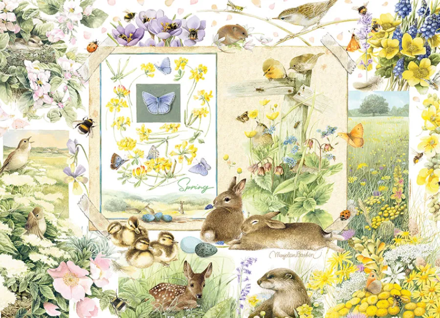 Cobble Hill Nature Journal: Spring | 1000 Piece- 1000 Piece | Collage - Variety