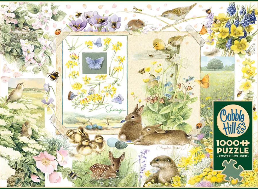 Cobble Hill Nature Journal: Spring | 1000 Piece- 1000 Piece | Collage - Variety