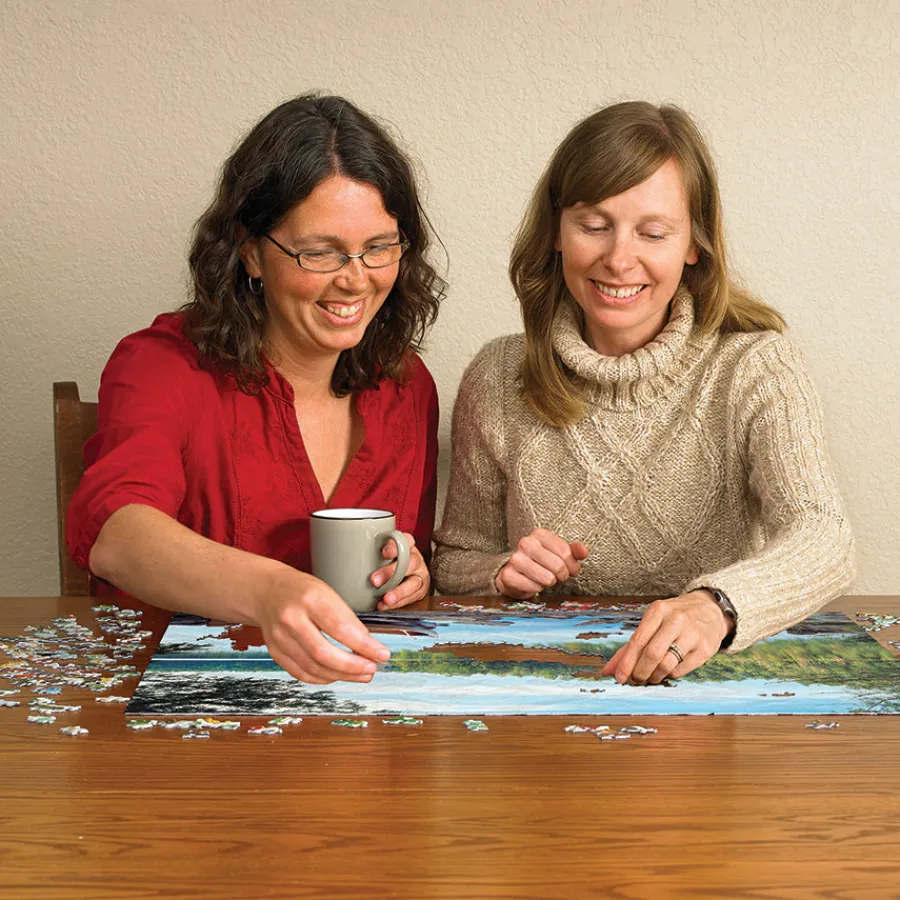 Cobble Hill Nature's Mirror | 1000 Piece- 1000 Piece | Mountainscape