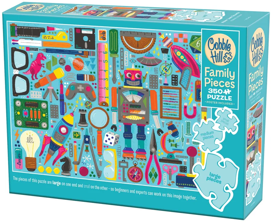 Cobble Hill Nerdy Junk Drawer (Family) | Family Pieces 350- Family Pieces 350