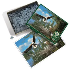 Cobble Hill Nesting Eagles | 1000 Piece- 1000 Piece | Mountainscape
