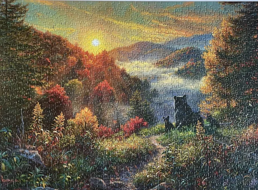 Cobble Hill New Day | 1000 Piece- 1000 Piece | Mountainscape