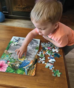 Cobble Hill North American Birds (tray) | 35 Piece Tray- Tray Puzzles | Mountainscape