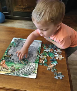 Cobble Hill North American Owls (tray) | 35 Piece Tray- Tray Puzzles | Mountainscape
