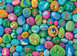 Cobble Hill Northwest Stones | 1000 Piece- 1000 Piece | Collage - Busy