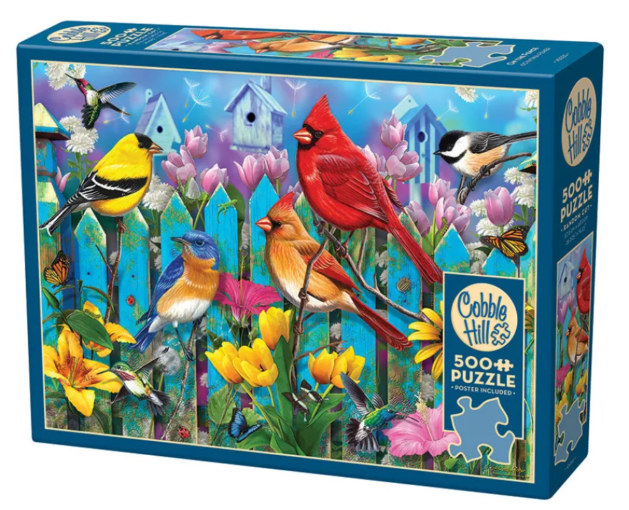 Cobble Hill On the Fence | 500 Piece- 500 Piece | Birds