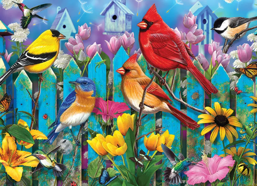 Cobble Hill On the Fence | 500 Piece- 500 Piece | Birds