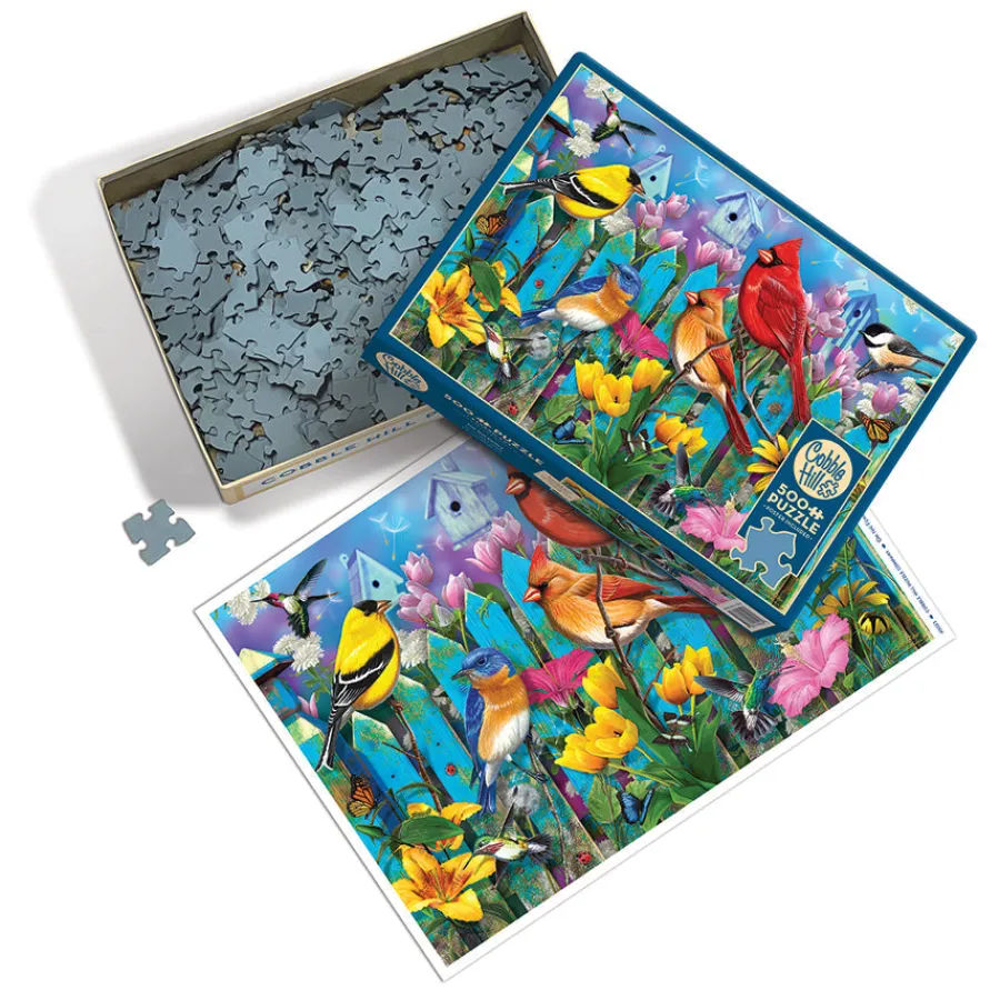 Cobble Hill On the Fence | 500 Piece- 500 Piece | Birds