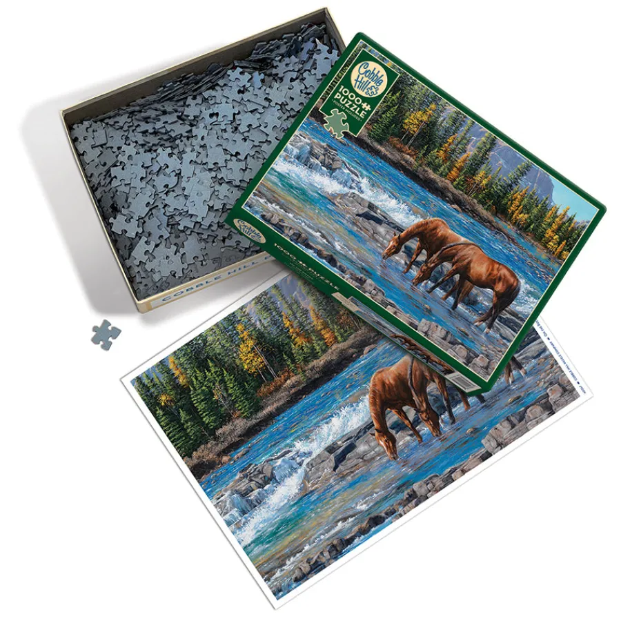 Cobble Hill On the Rocks | 1000 Piece- 1000 Piece | Countryscape