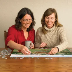 Cobble Hill Picnic by the Bridge | 1000 Piece- 1000 Piece | Countryscape