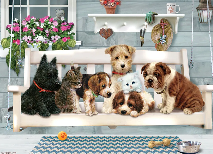 Cobble Hill Porch Pals (Family) | Family Pieces 350- Family Pieces 350 | Cats