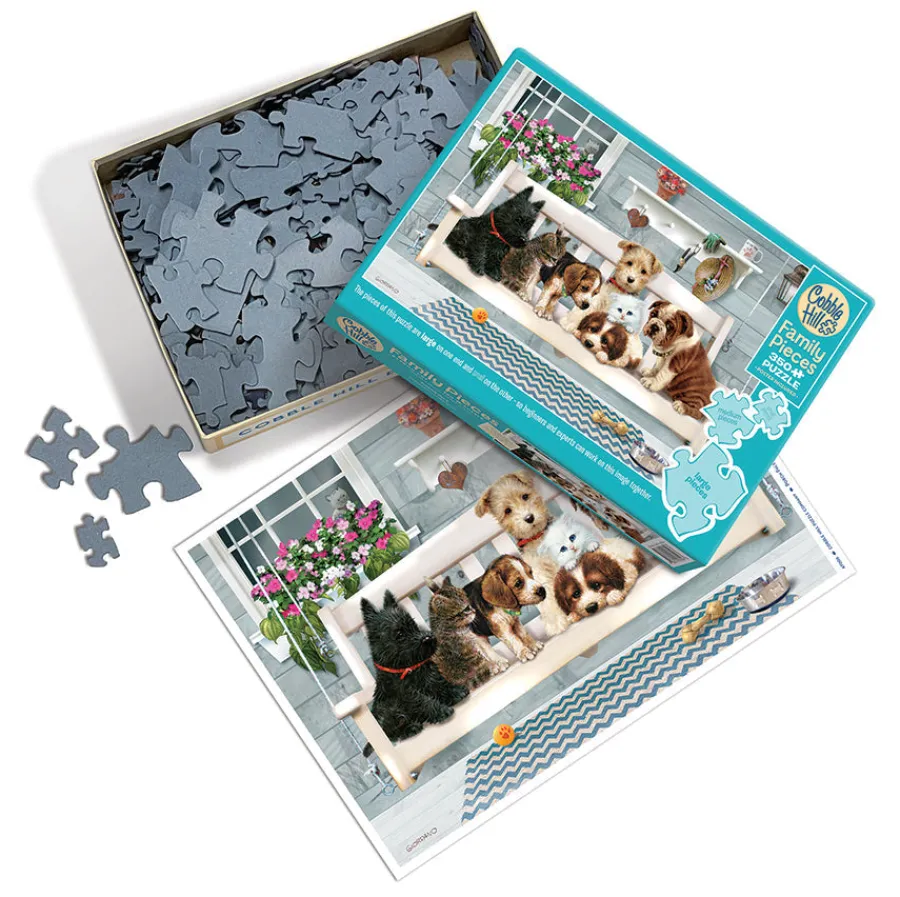 Cobble Hill Porch Pals (Family) | Family Pieces 350- Family Pieces 350 | Cats